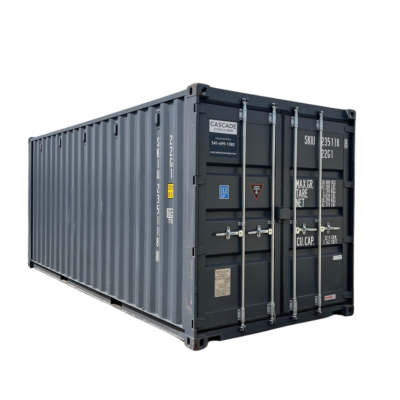 20' Standard One Trip Shipping Container – Cascade Container